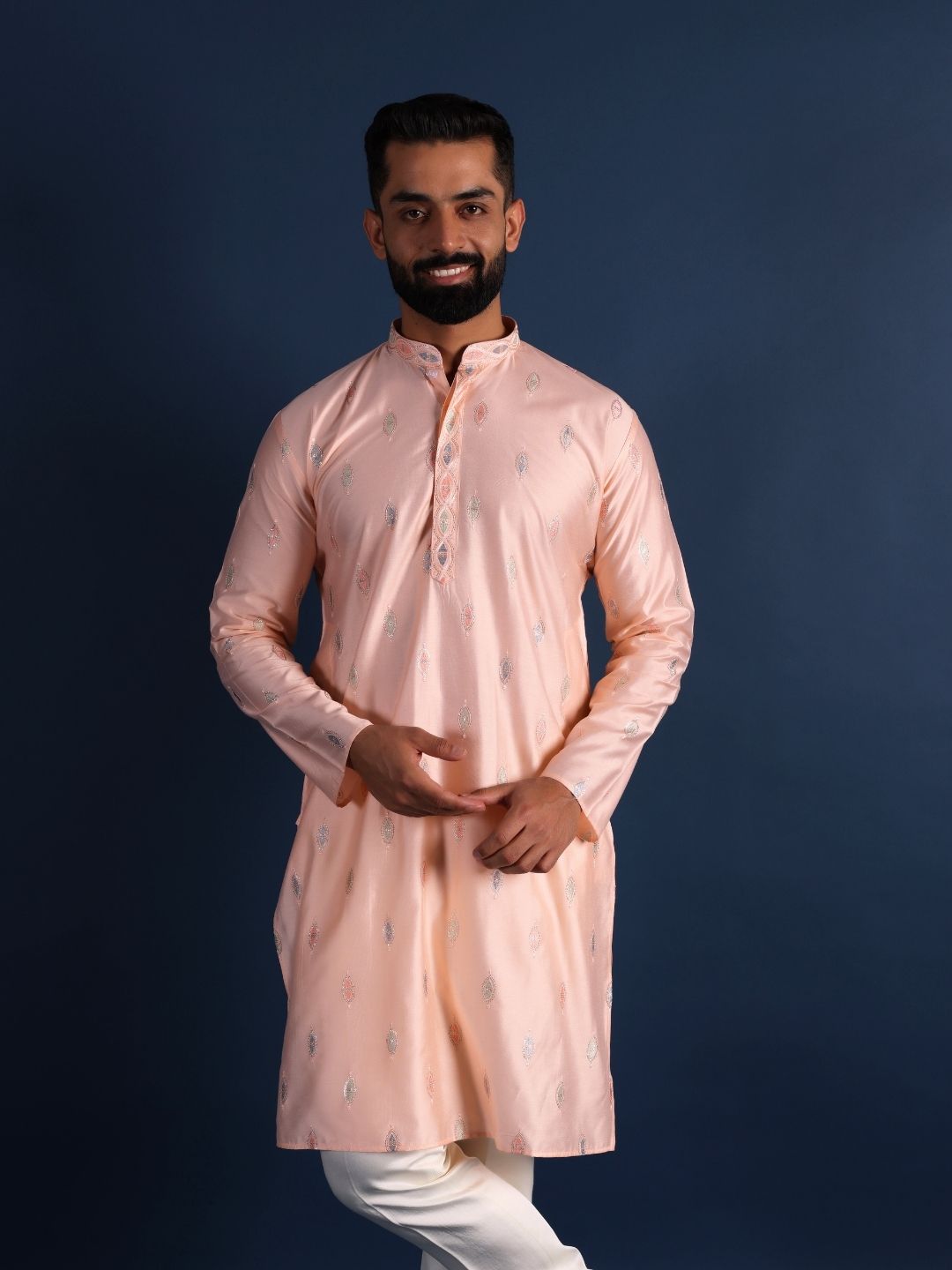 Men Thread Work Handloom Kurta