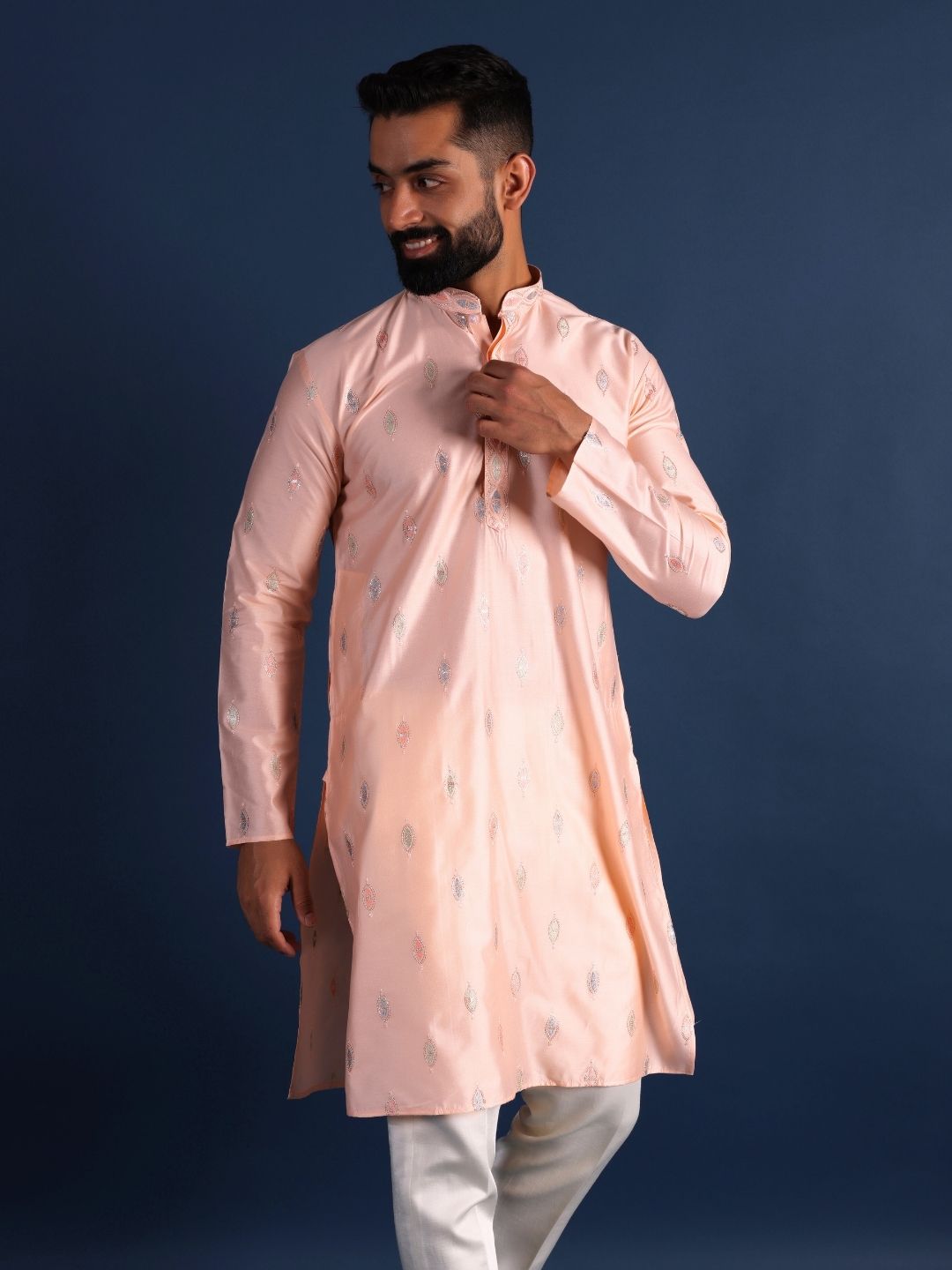 Men Thread Work Handloom Kurta