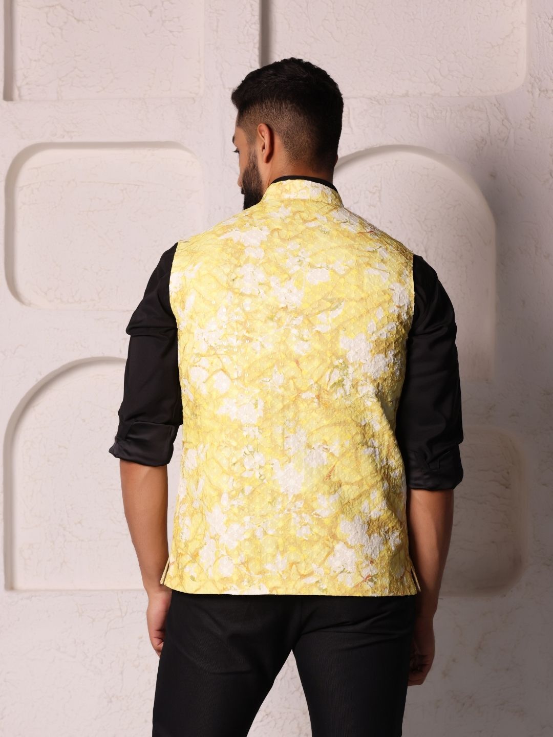 Pure Cotton Woven Nehru Jacket