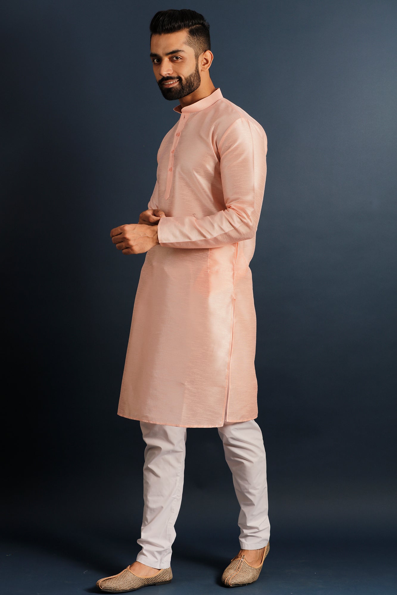 Mandarin Collar Straight Kurta