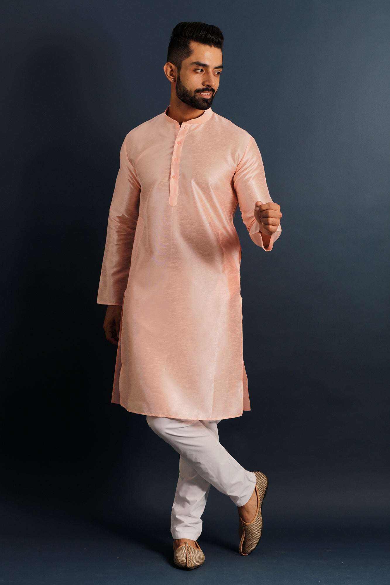 Mandarin Collar Straight Kurta