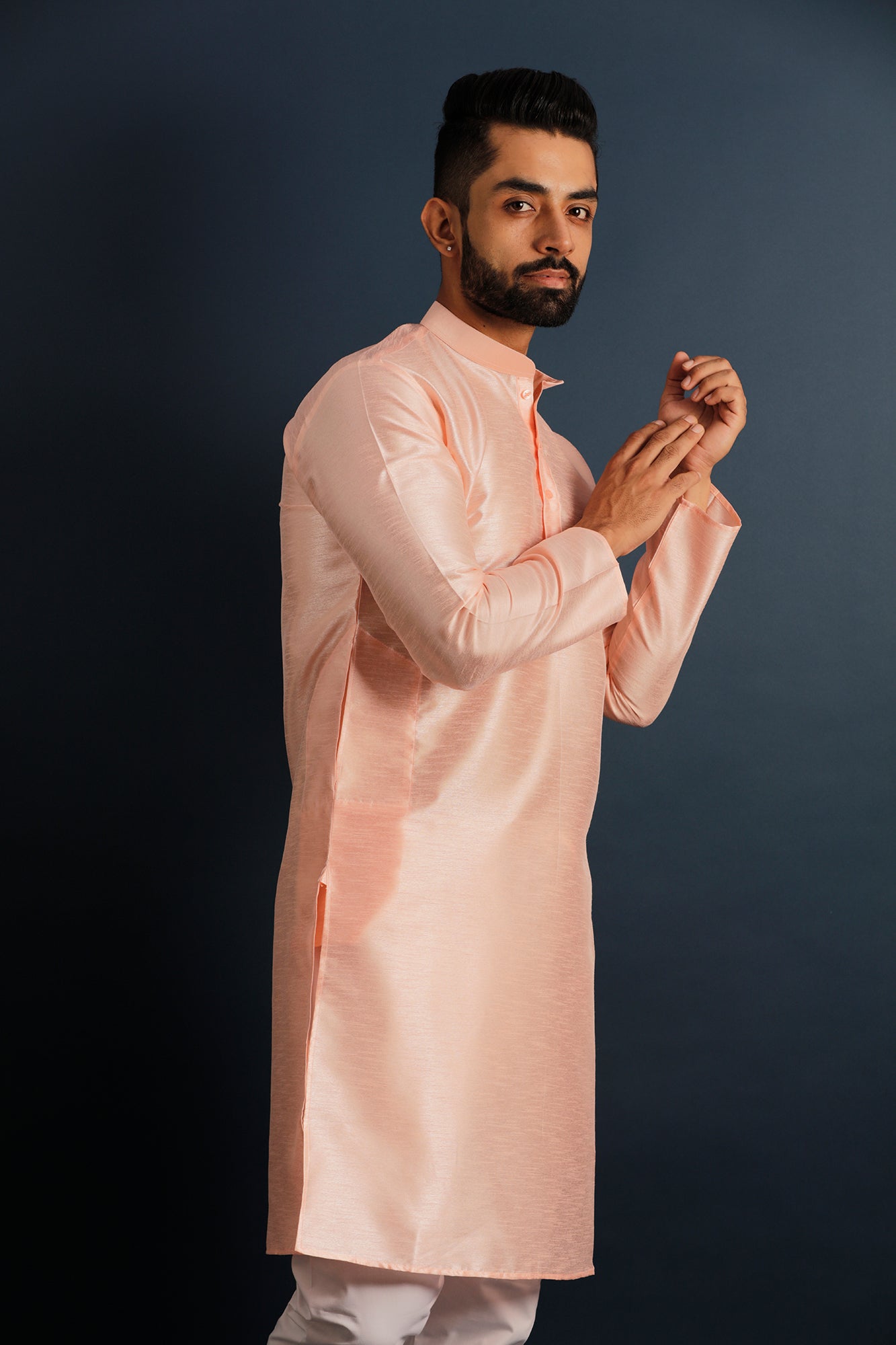 Mandarin Collar Straight Kurta