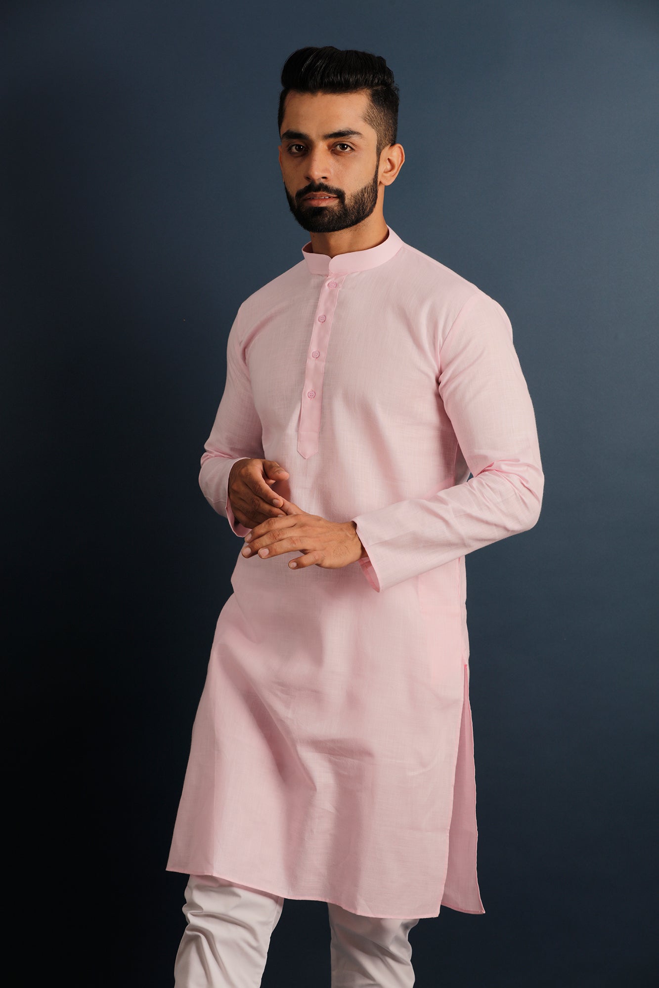 Mandarin Collar Straight Kurta