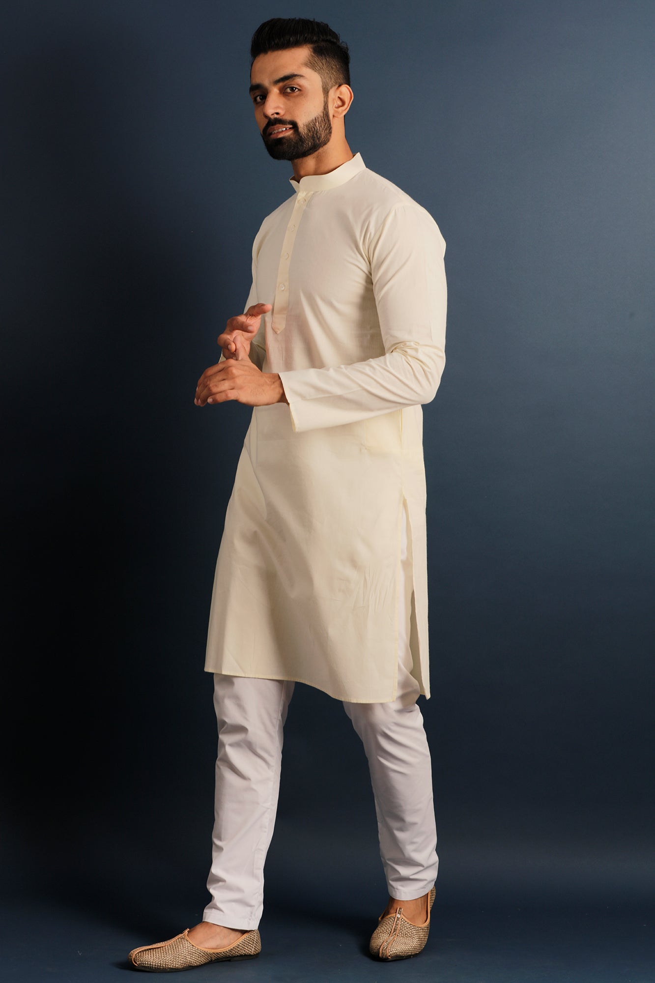 Band Collar Straight Kurta