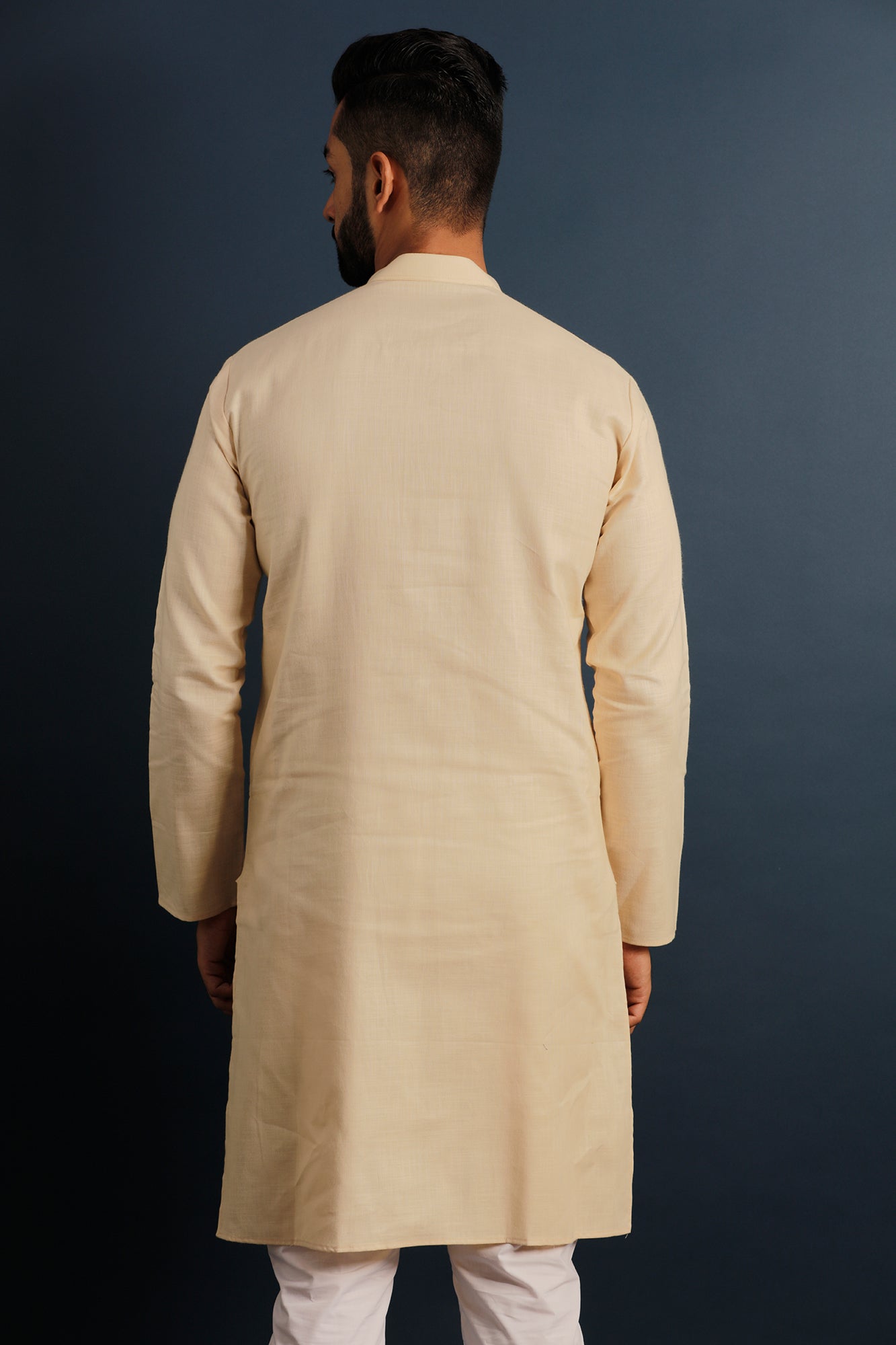 Mandarin Collar Cotton Straight Kurta