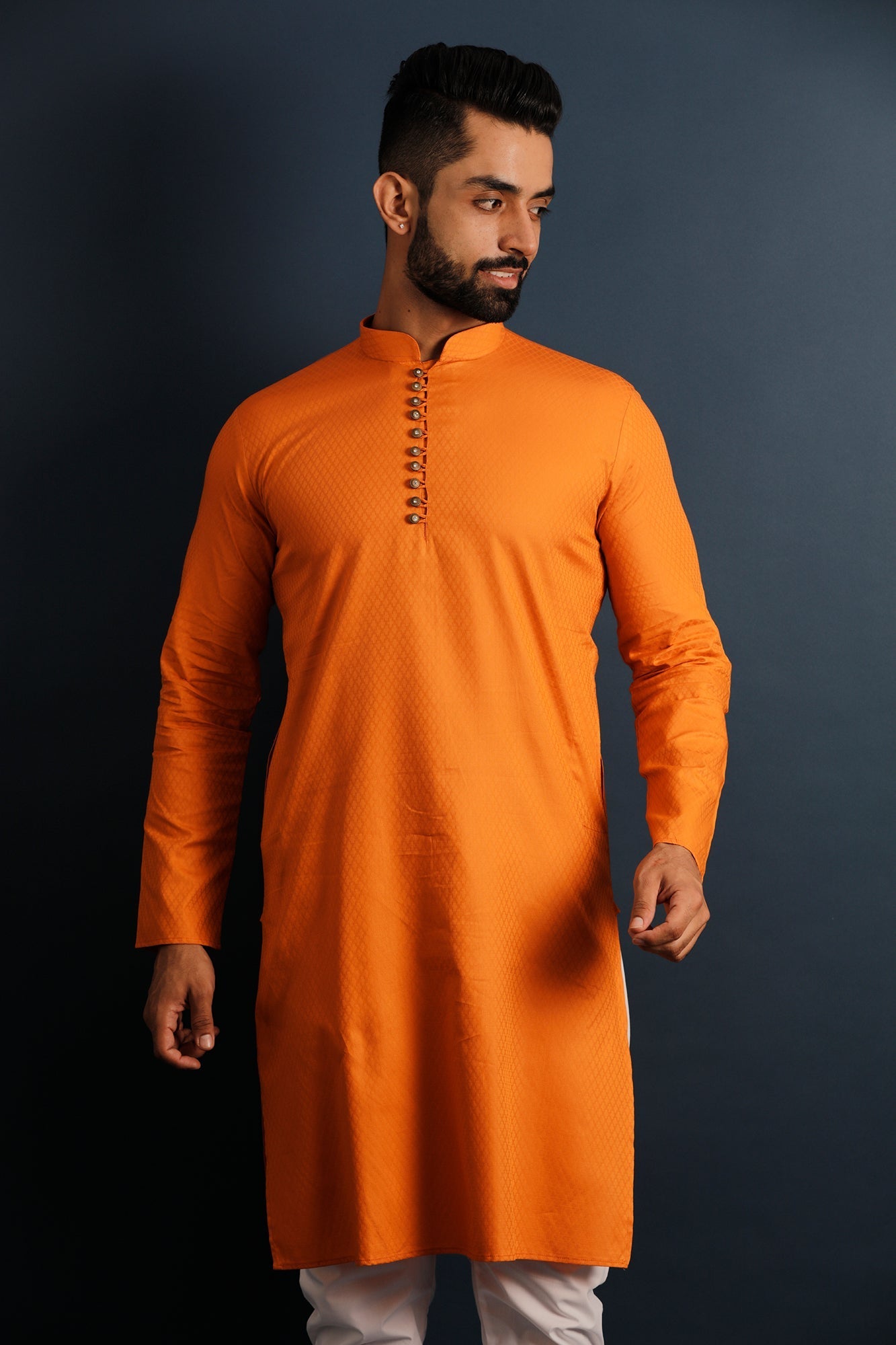 Woven Design Straight Kurta