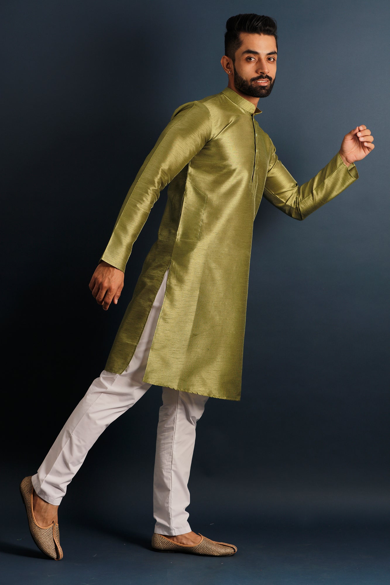 Mandarin Collar Straight Kurta