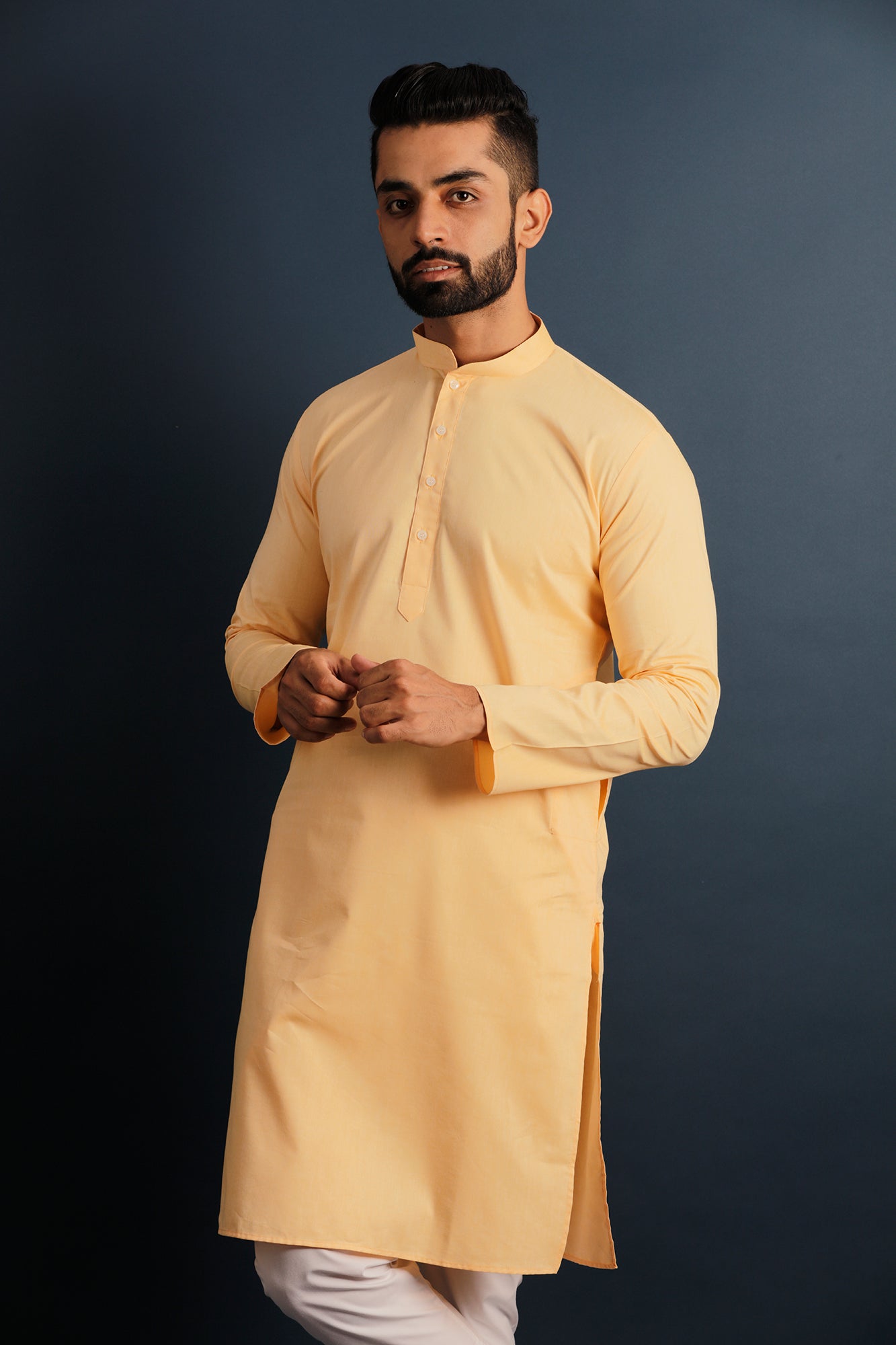 Mandarin Collar Straight Kurta