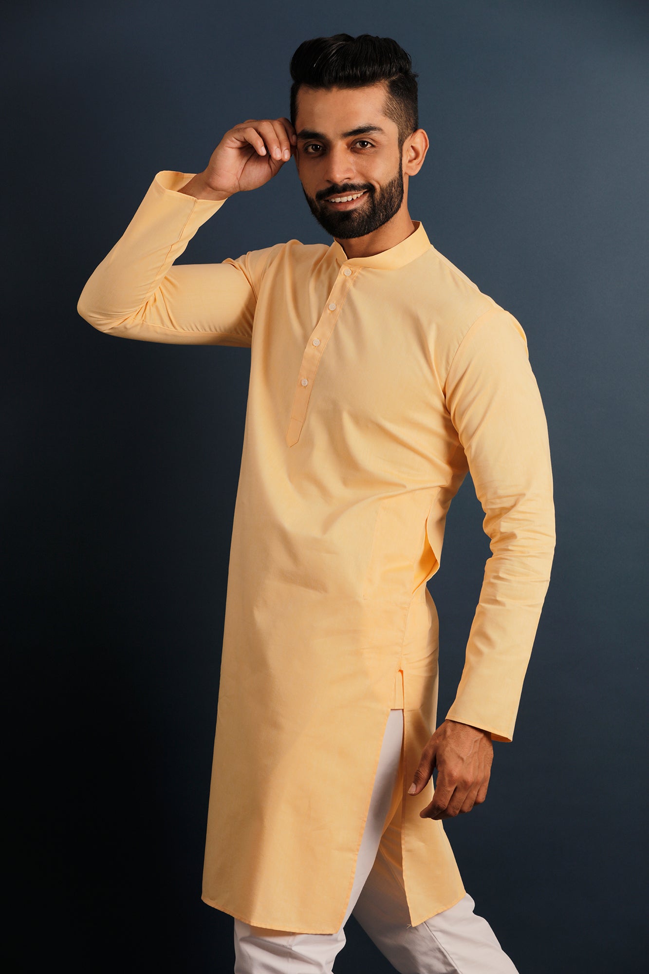 Mandarin Collar Straight Kurta