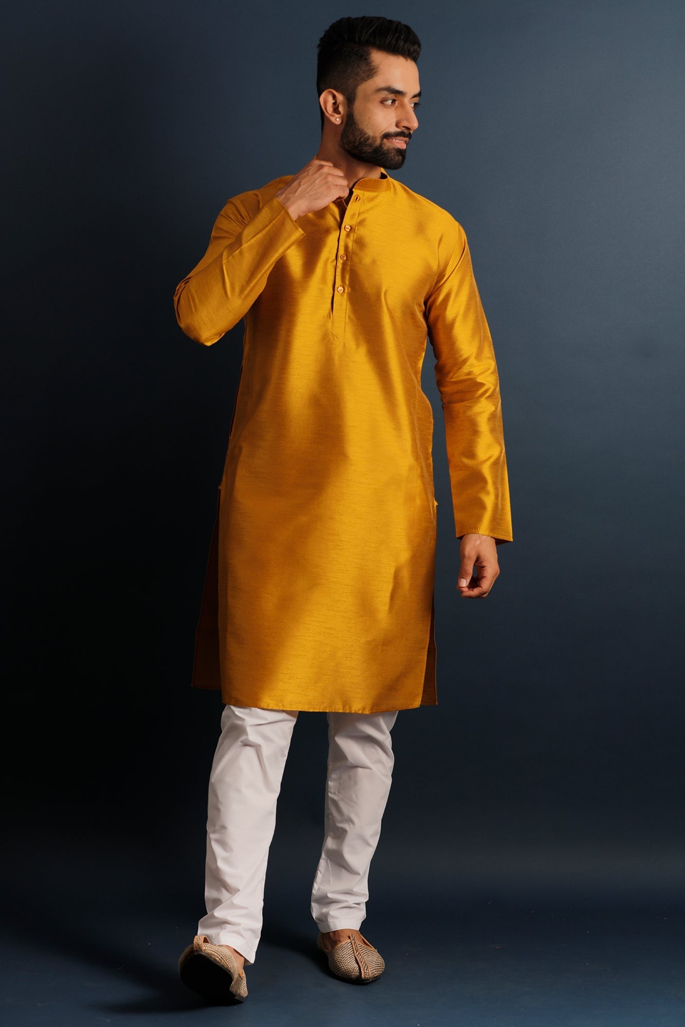 Band Collar Straight Kurta