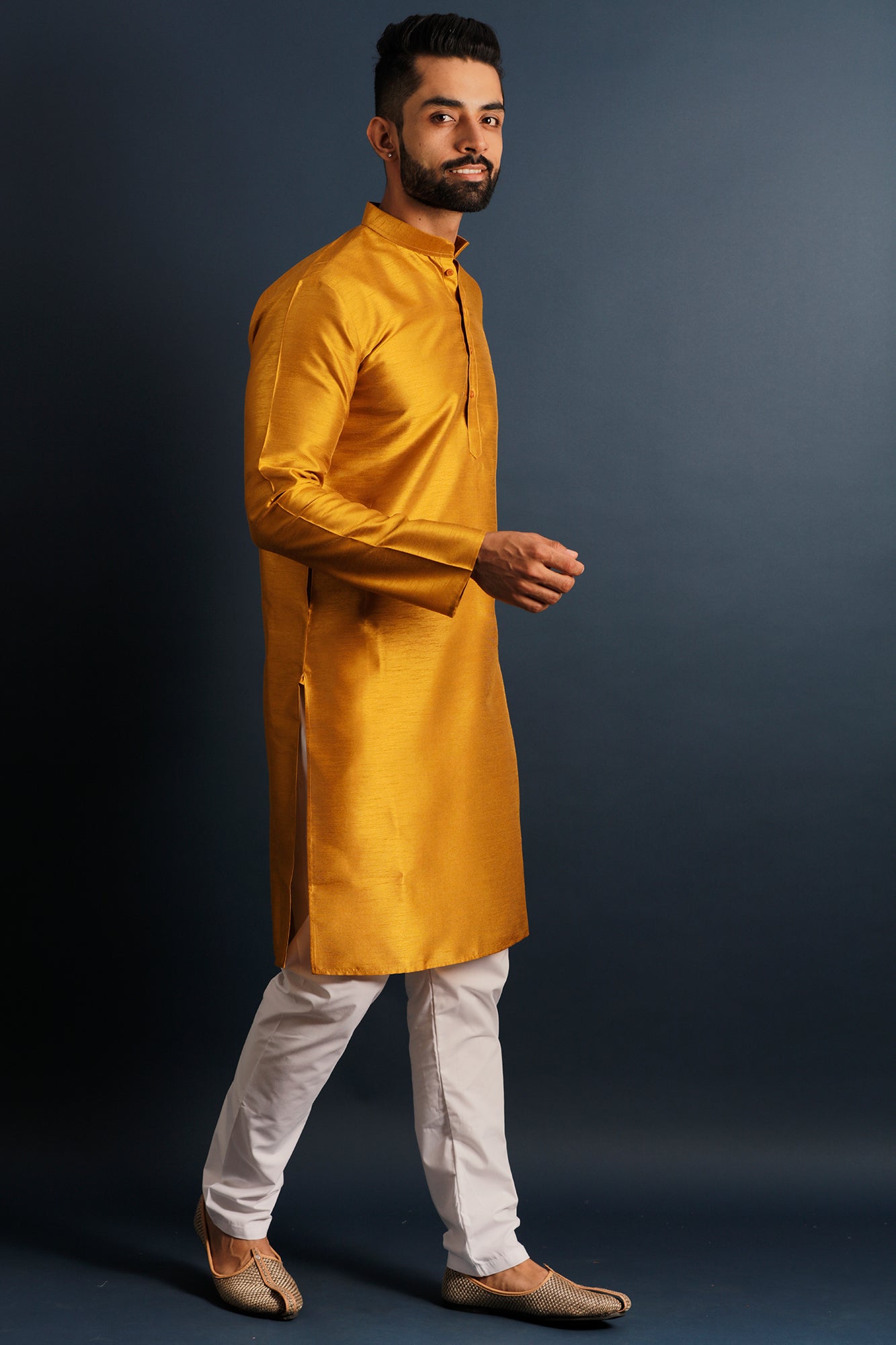 Band Collar Straight Kurta