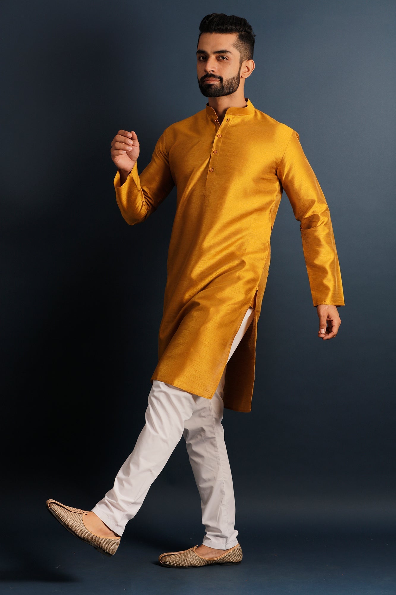 Band Collar Straight Kurta