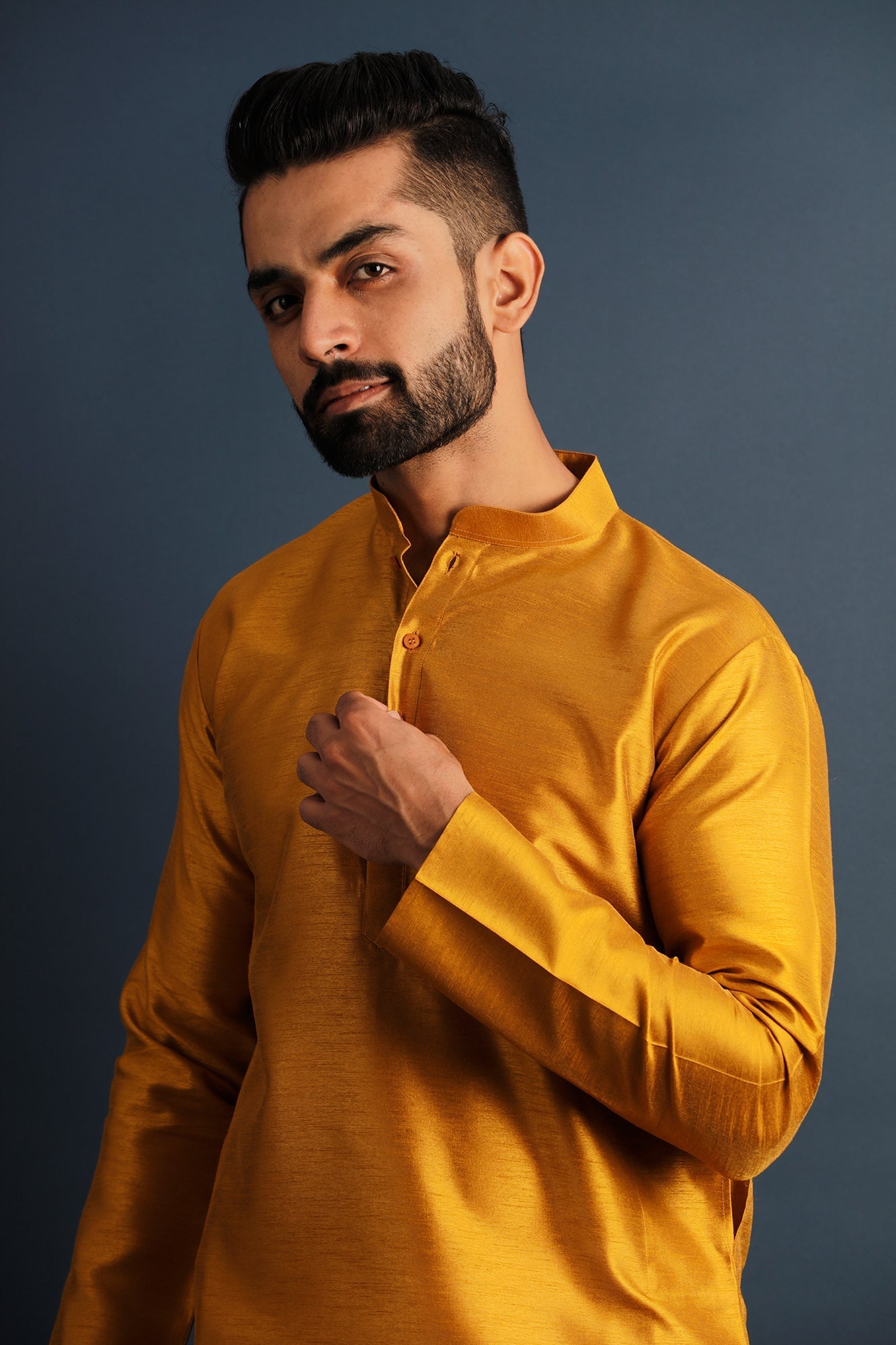 Band Collar Straight Kurta