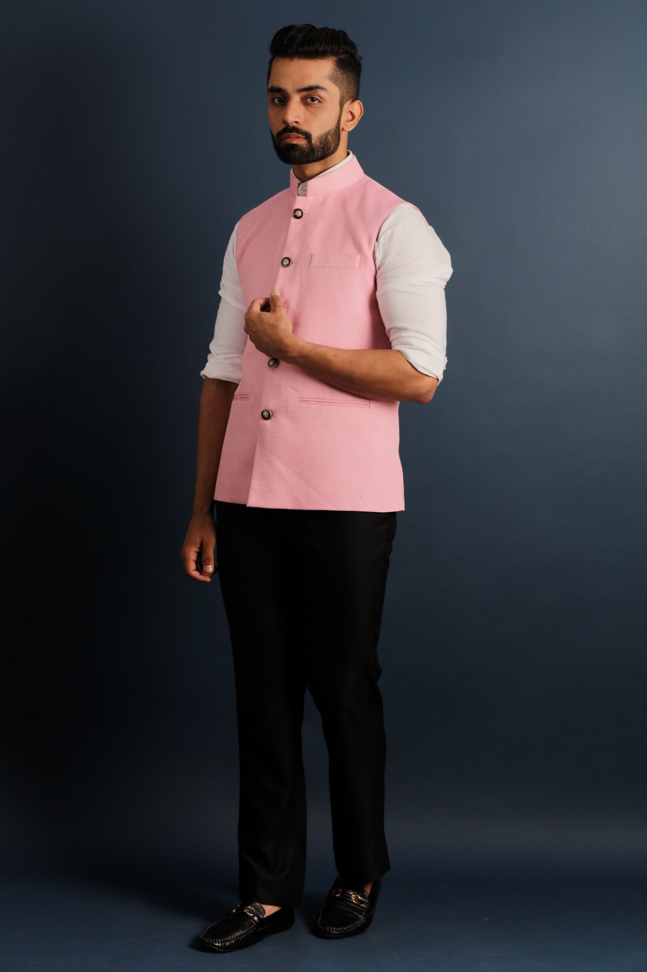 Classic Pink Nehru Jacket