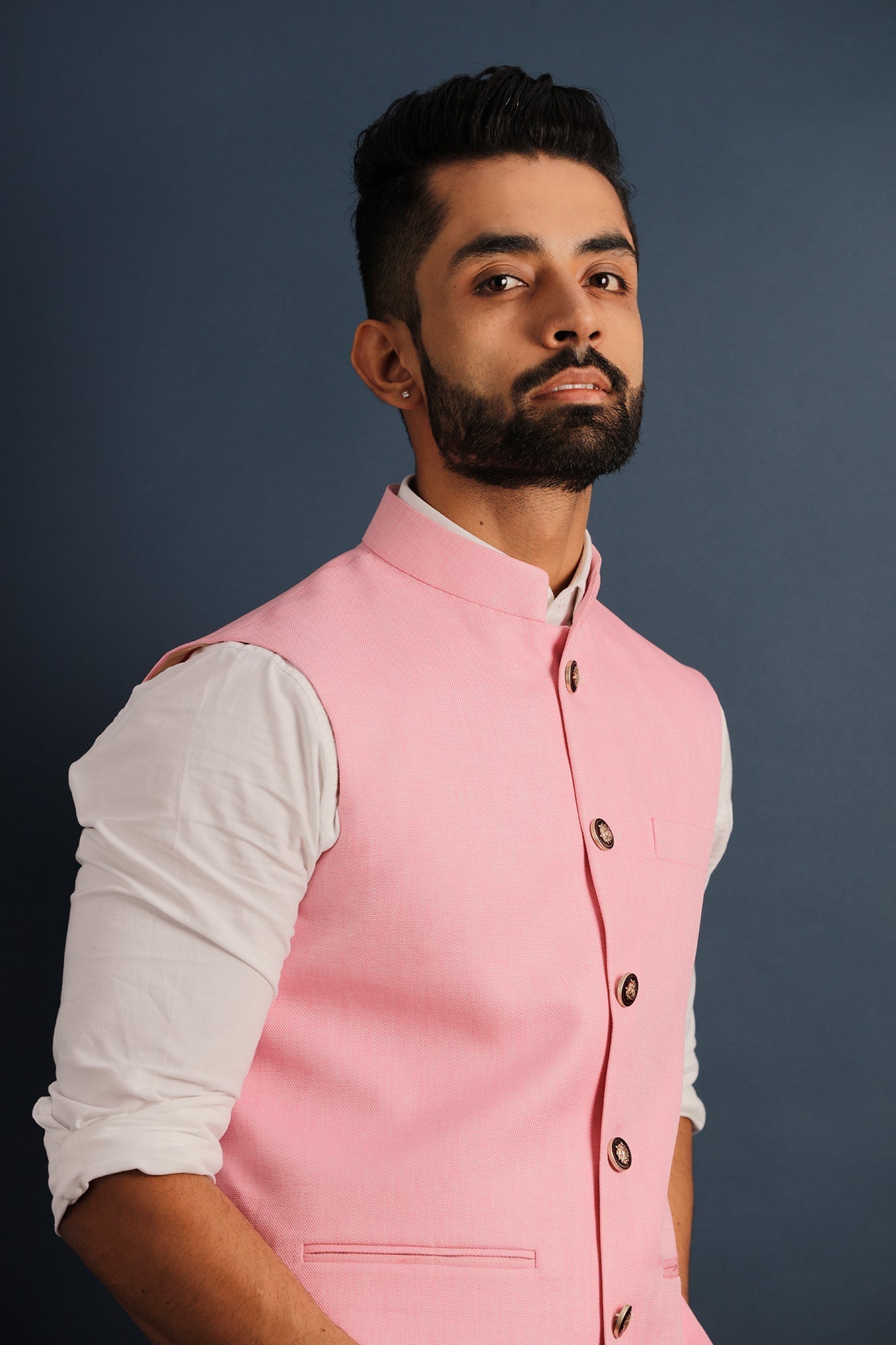 Classic Pink Nehru Jacket