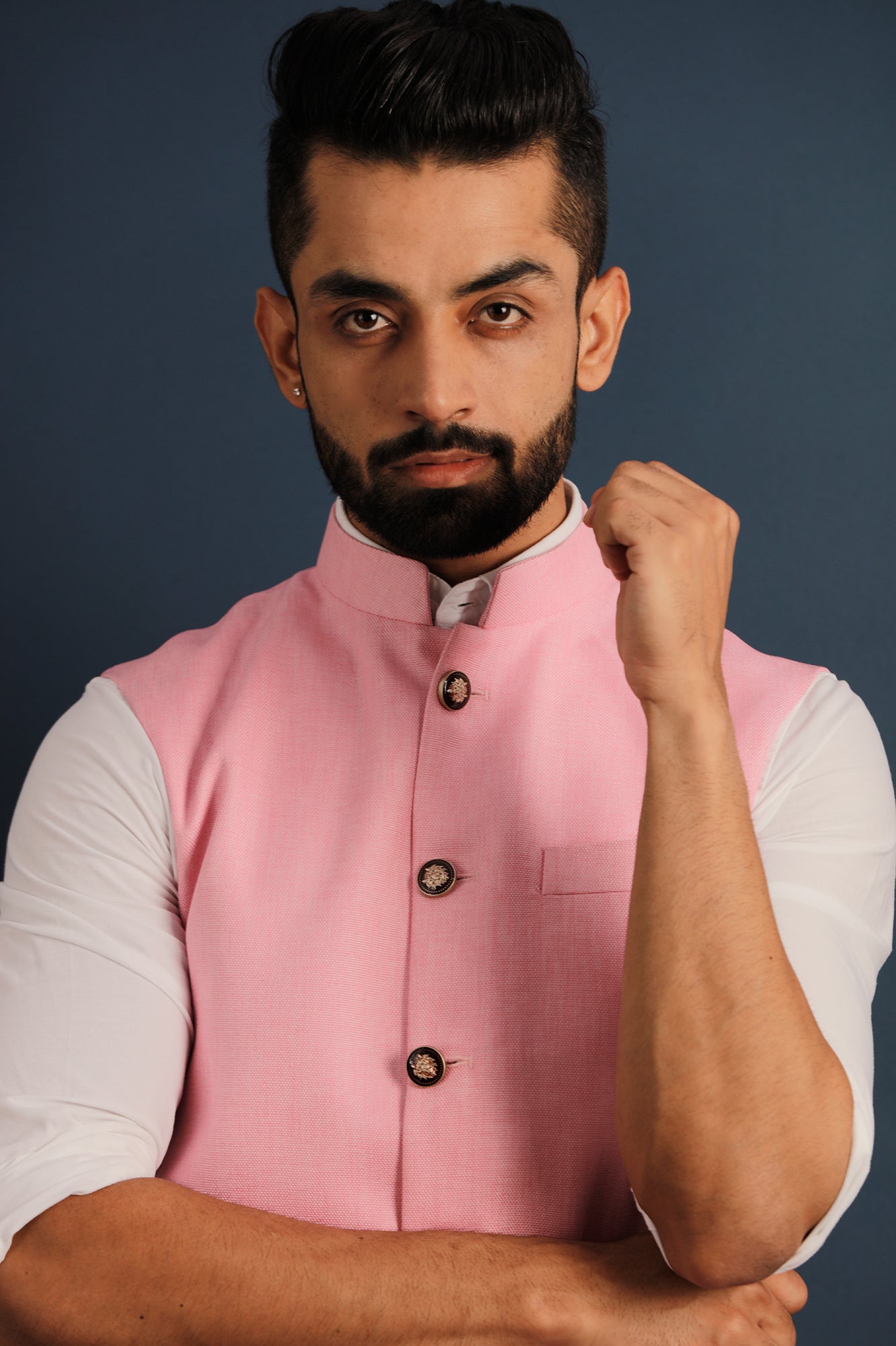 Classic Pink Nehru Jacket