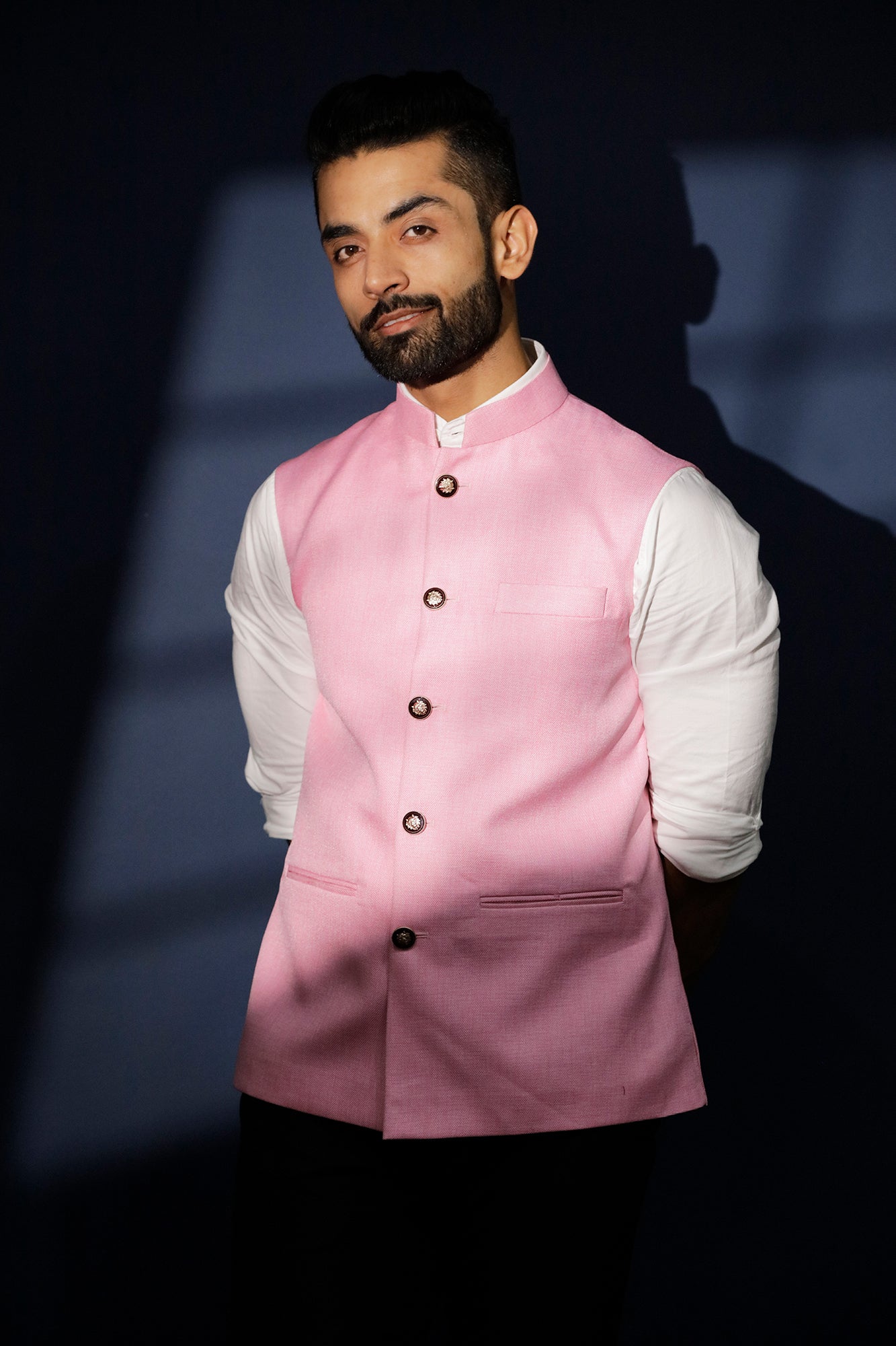 Classic Pink Nehru Jacket