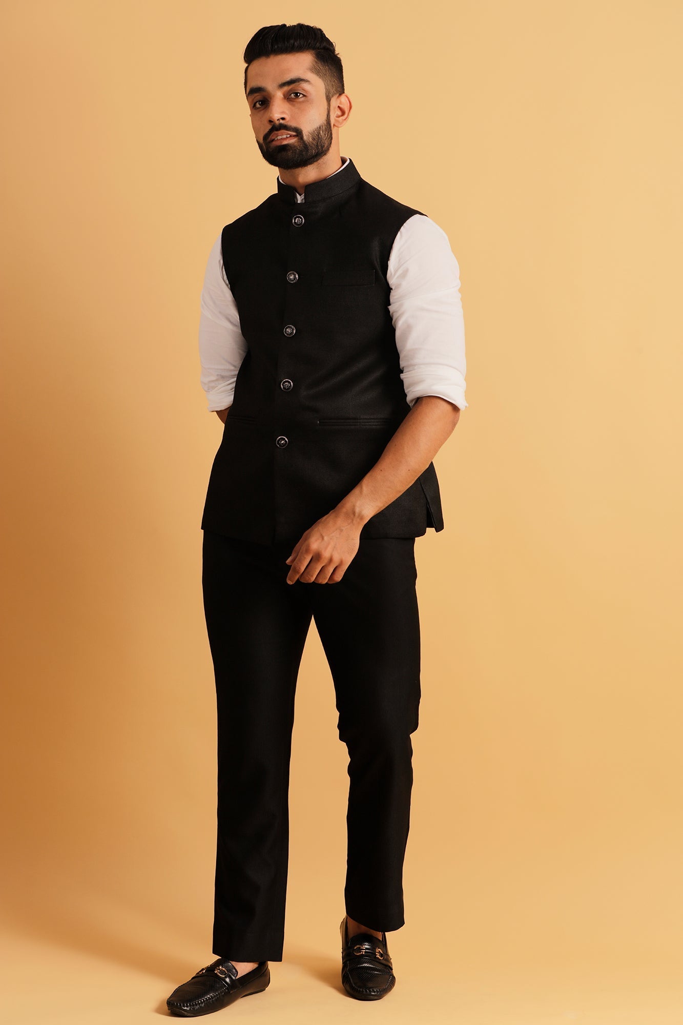 Classic Black Nehru Jacket