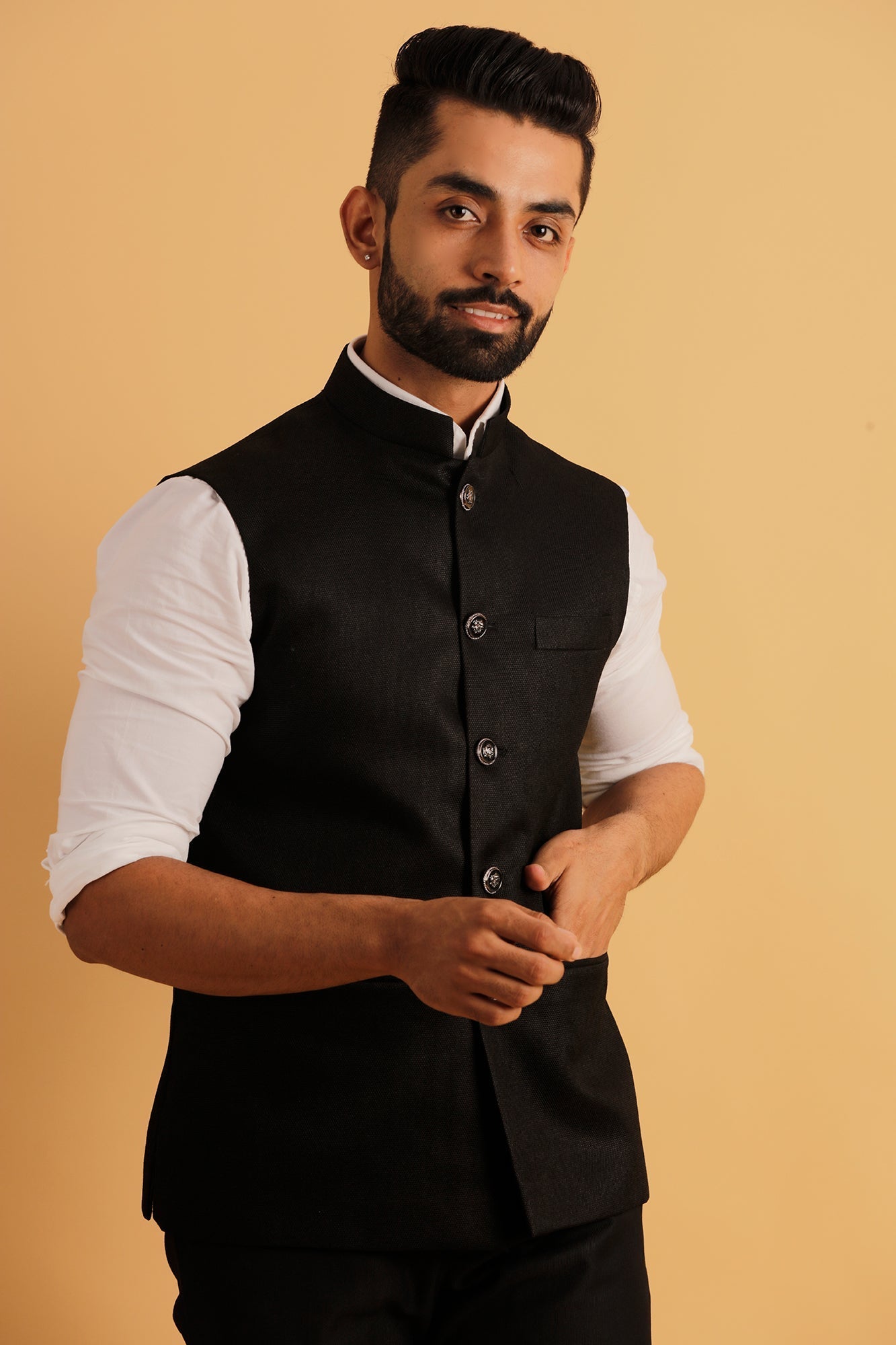 Classic Black Nehru Jacket