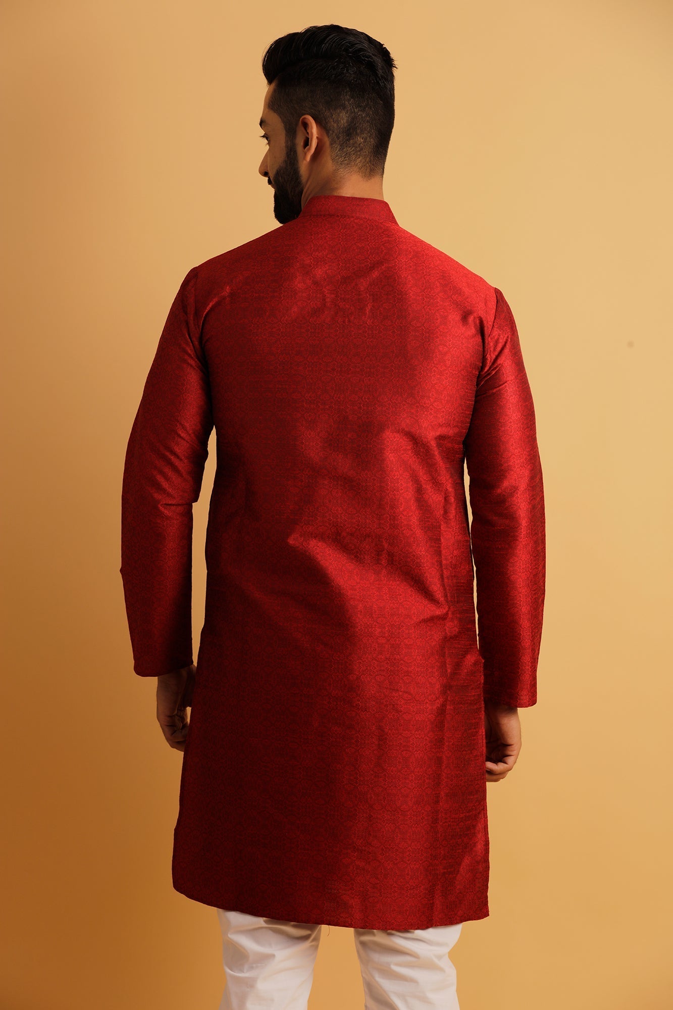 Woven Design Straight Kurta