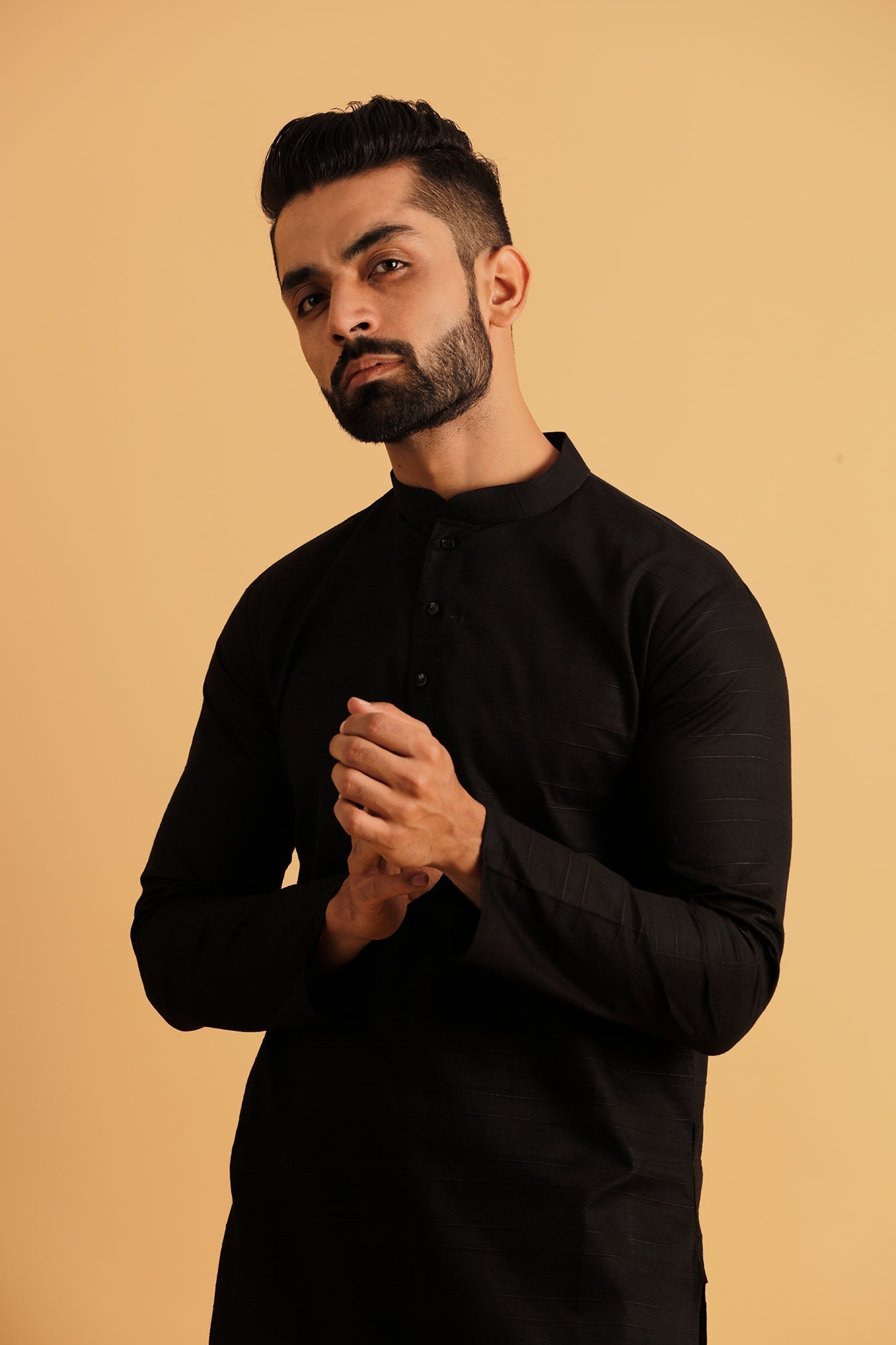 Mandarin Collar Cotton Straight Kurta