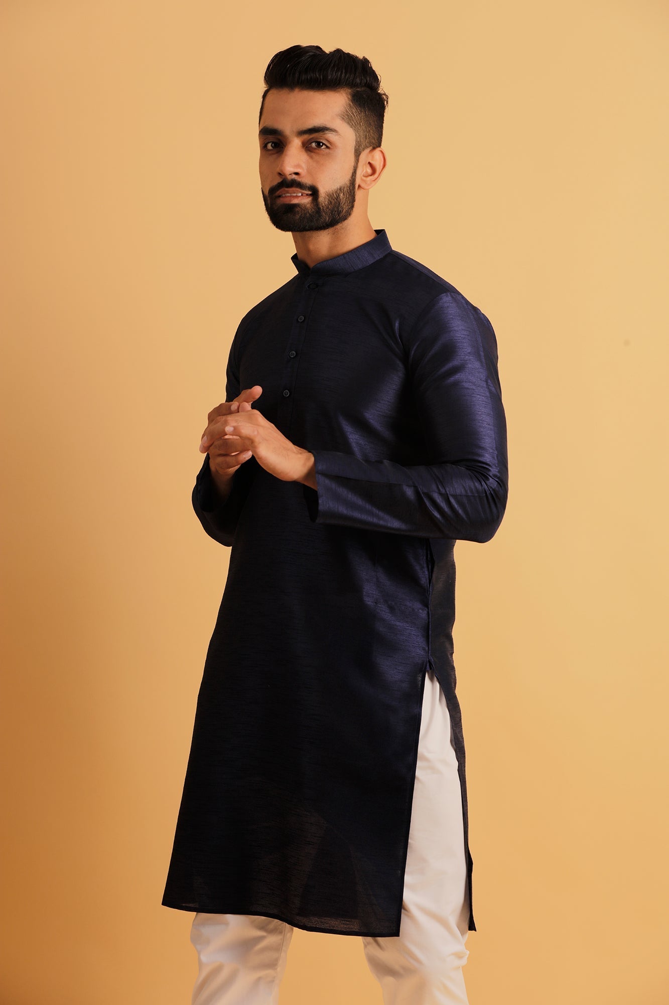 Mandarin Collar Straight Kurta