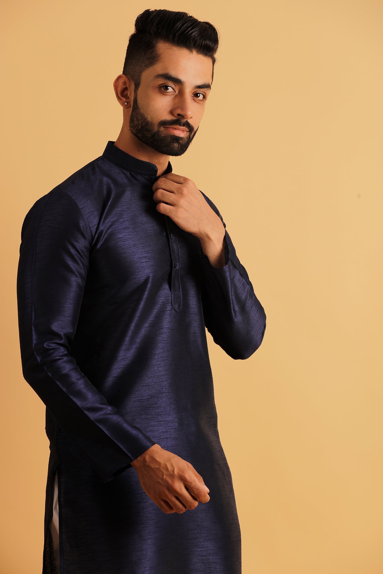 Mandarin Collar Straight Kurta