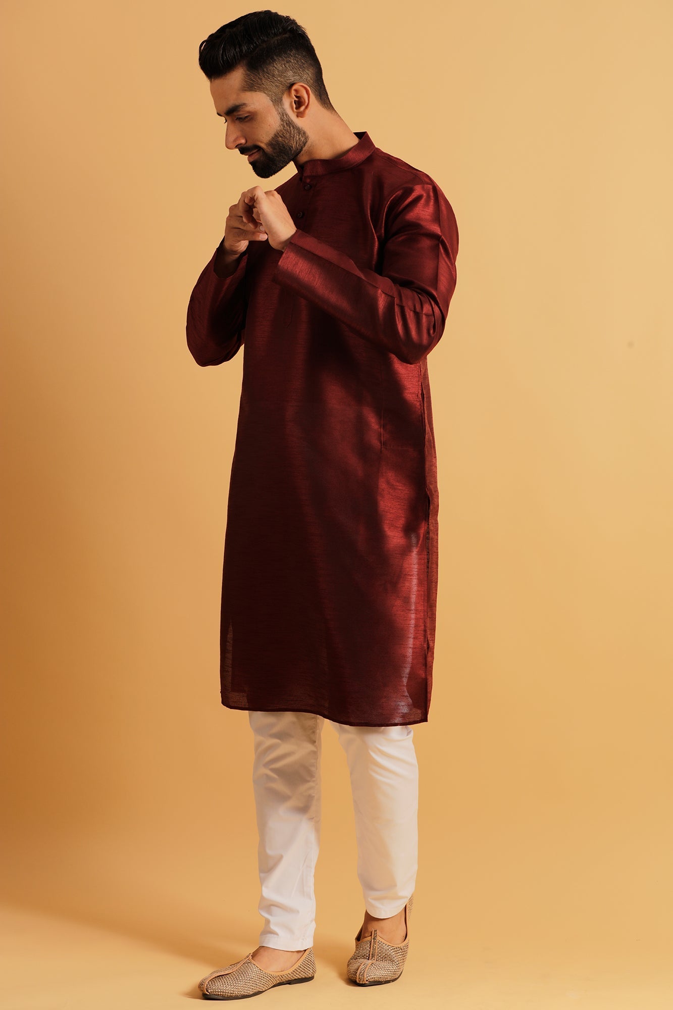 Band Collar Straight Kurta