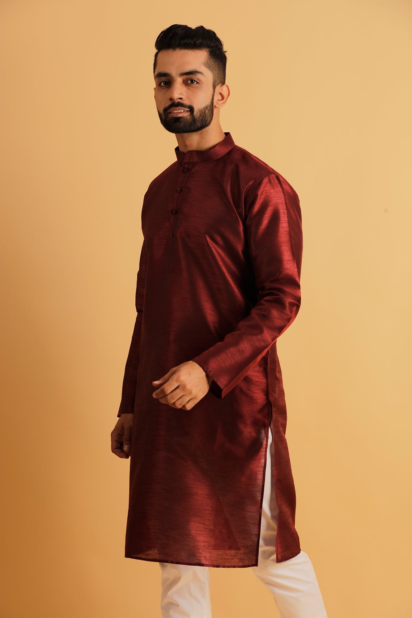 Band Collar Straight Kurta