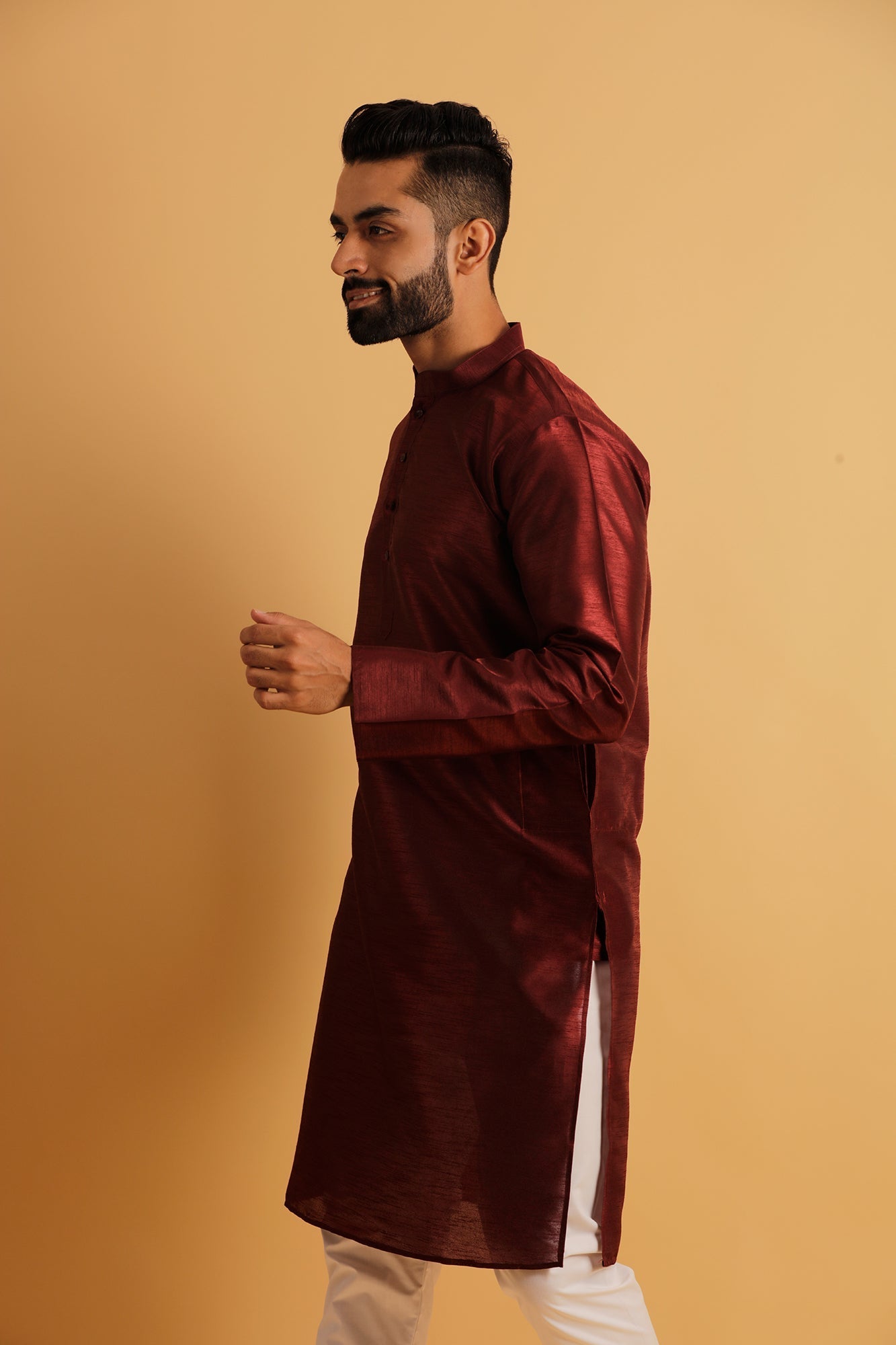 Band Collar Straight Kurta