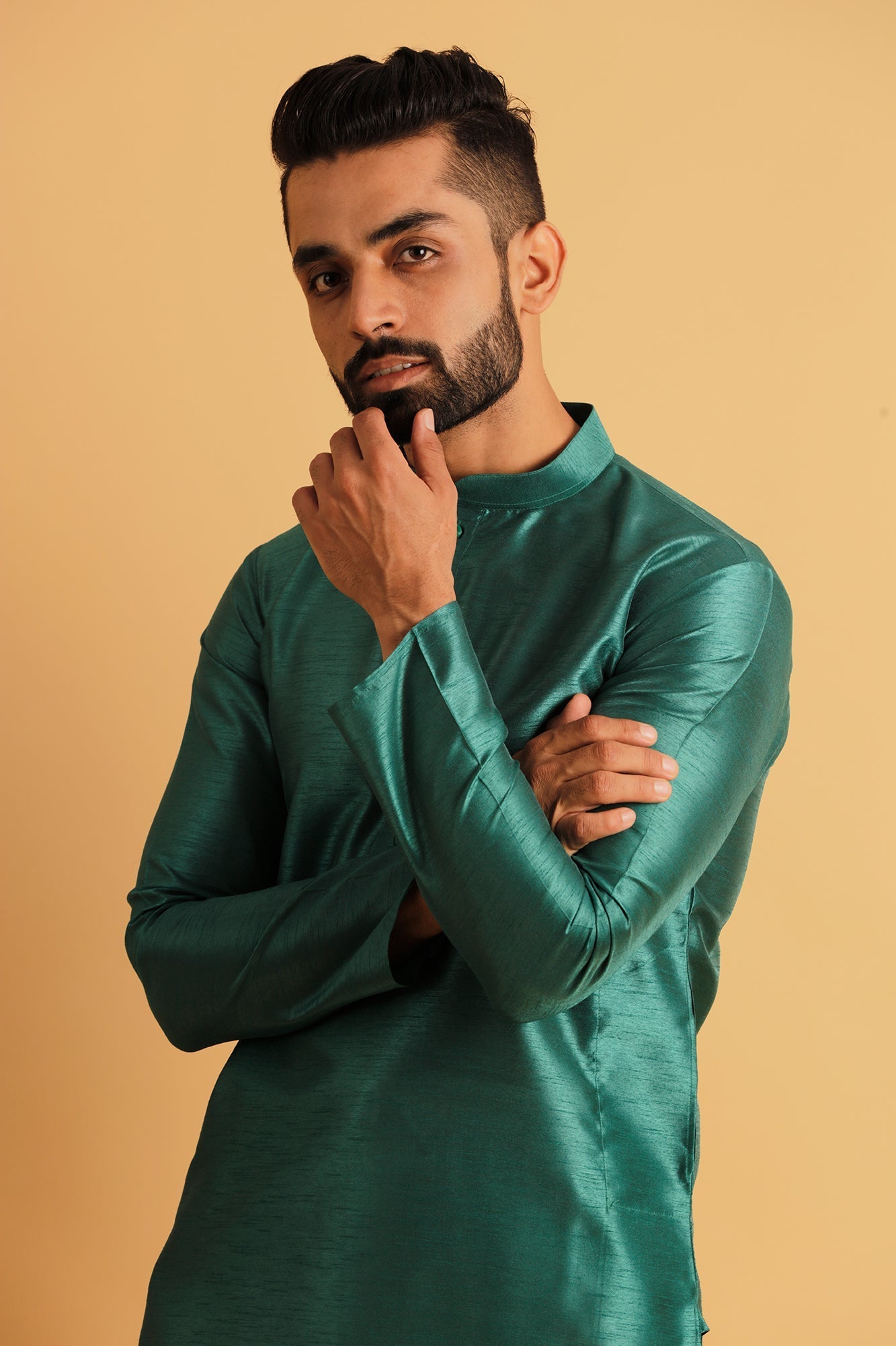 Men's Wear Teal Green Kurta