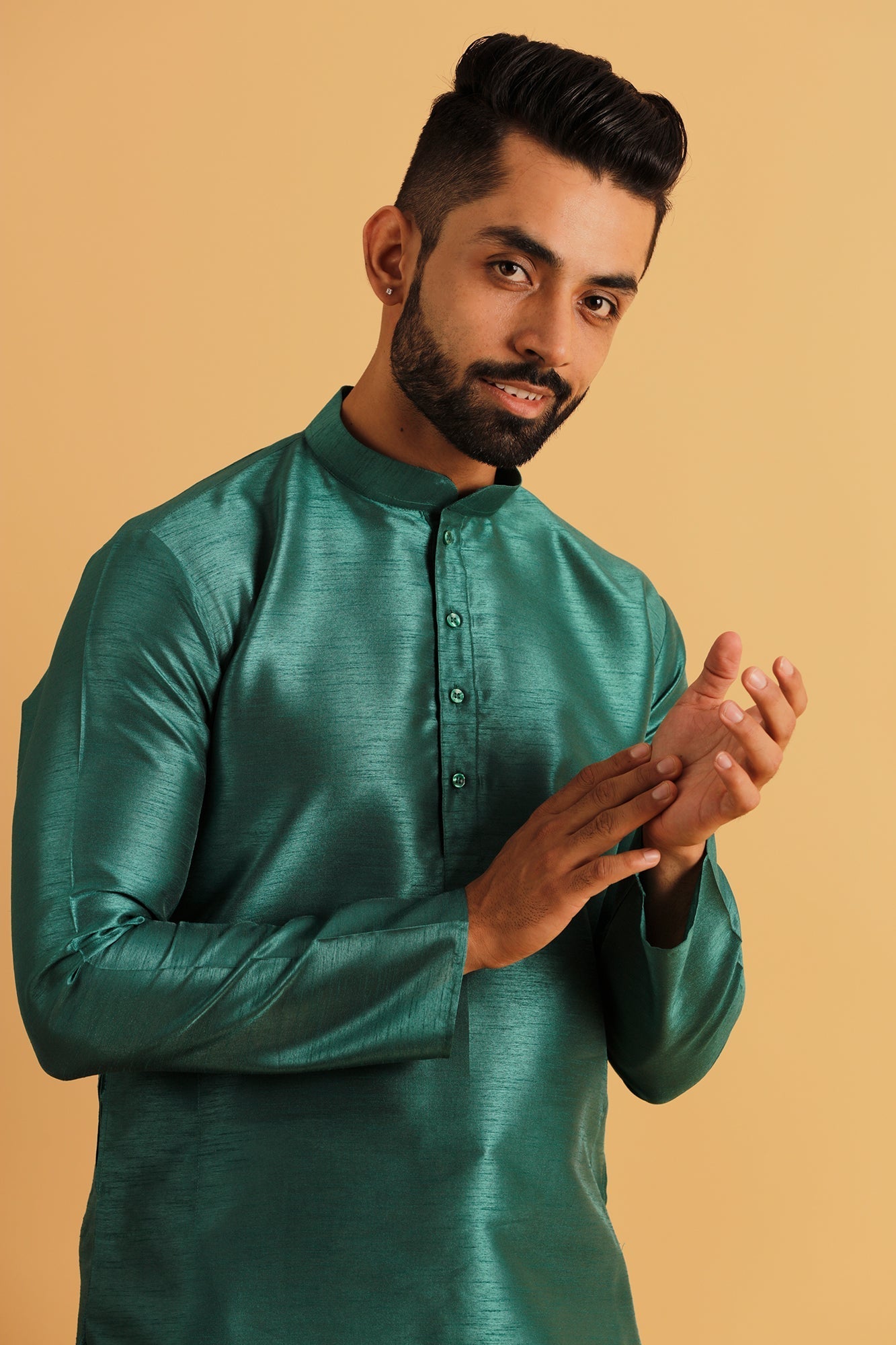 Men's Wear Teal Green Kurta