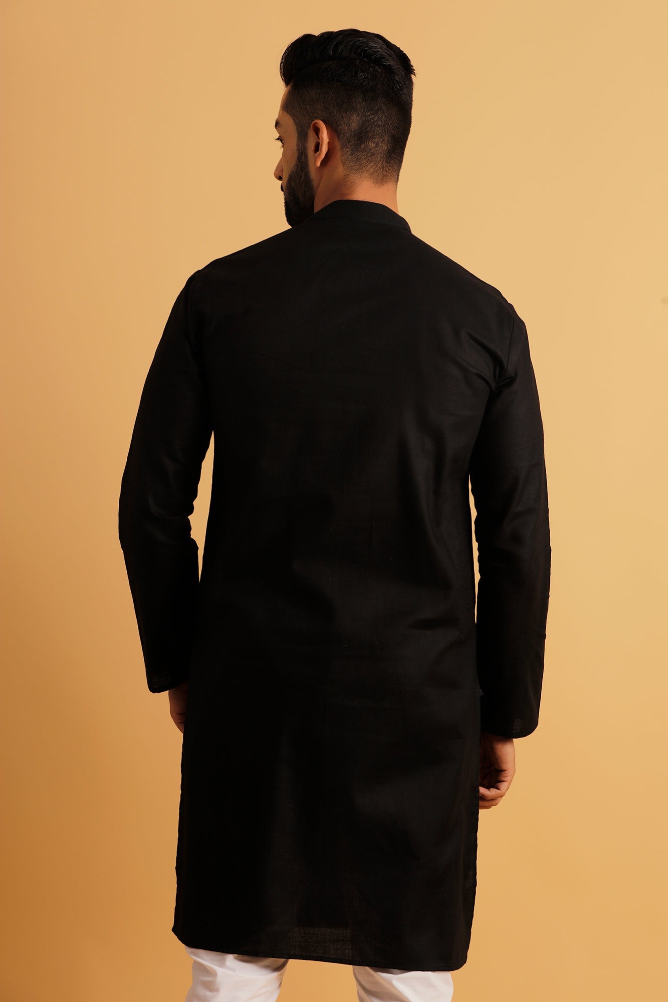 Mandarin Collar Cotton Straight Kurta