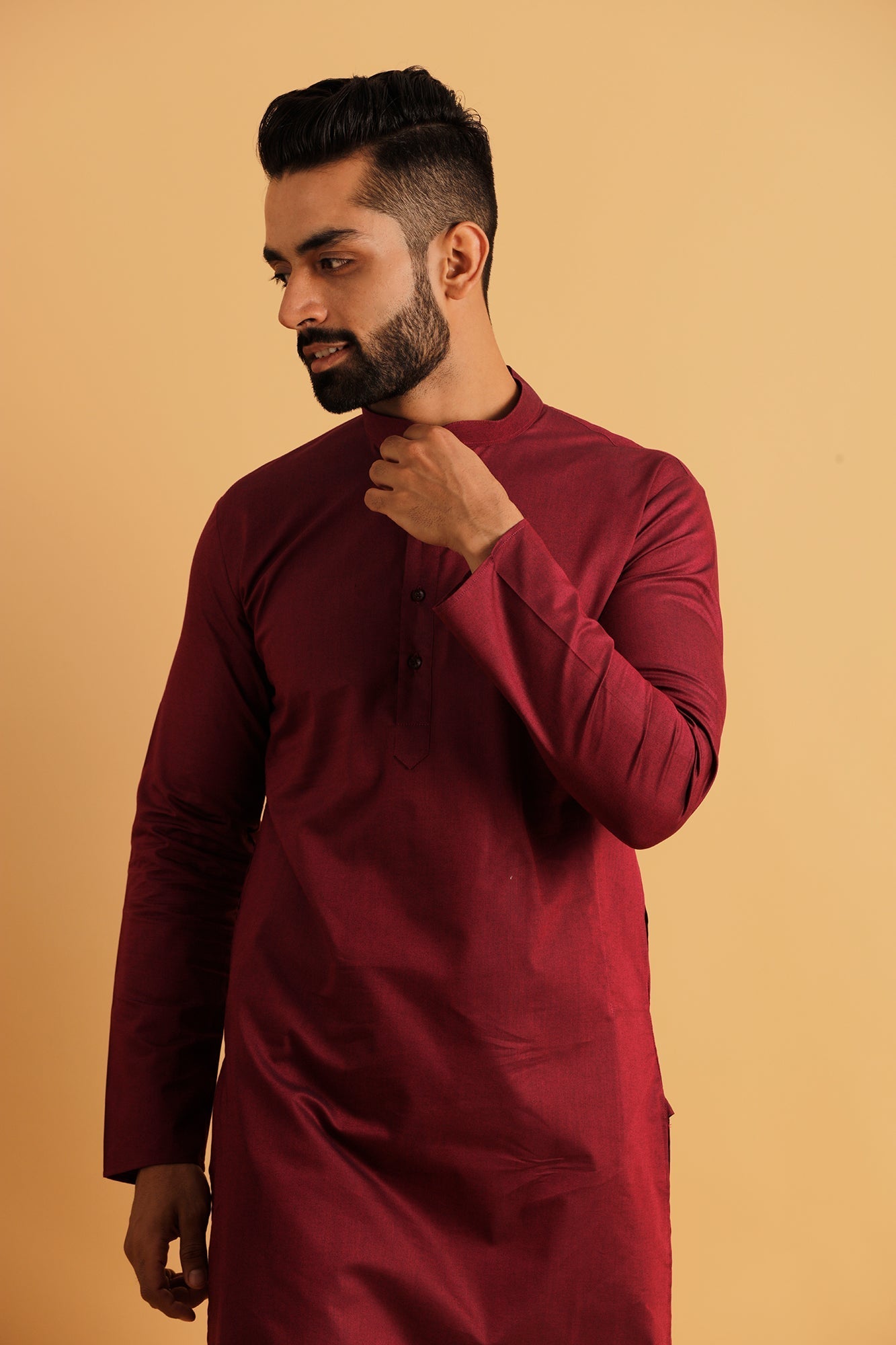 Band Collar Straight Kurta